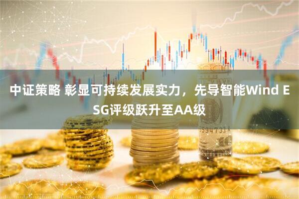 中证策略 彰显可持续发展实力，先导智能Wind ESG评级跃升至AA级