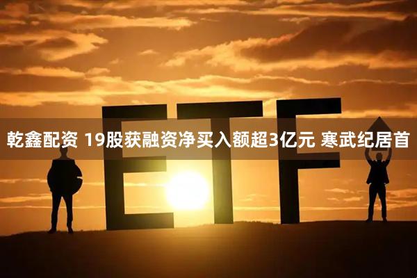 乾鑫配资 19股获融资净买入额超3亿元 寒武纪居首